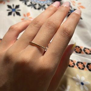 Dainty Plain Gold Ring